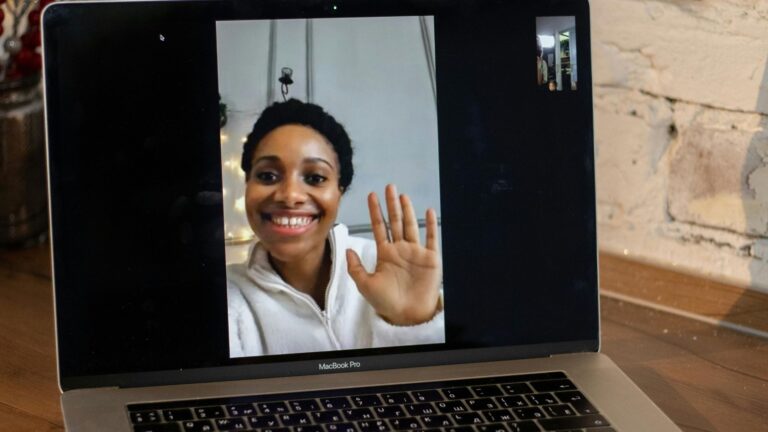 student on a teletherapy call; SoundEd therapy in-person to telehealth services